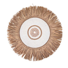Load image into Gallery viewer, Indira Raffia, Bead & Shell Wall Hanging - White