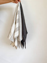 Load image into Gallery viewer, Pure French Linen Tea Towel - Pinstripe