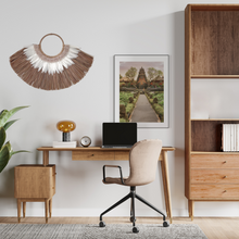 Load image into Gallery viewer, Dalia Seagrass, Feather & Shell Wall Hanging