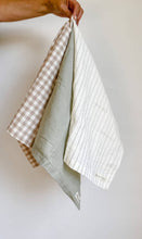 Load image into Gallery viewer, Pure French Linen Tea Towel - Gingham