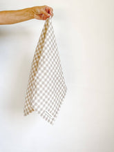 Load image into Gallery viewer, Pure French Linen Tea Towel - Gingham