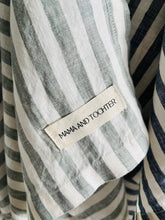 Load image into Gallery viewer, Pure French Linen Tea Towel - Sage Stripe