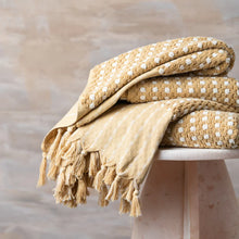 Load image into Gallery viewer, Saardé Chickpea Cotton Hand Towel - Nutmeg/Natural