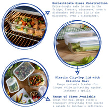 Load image into Gallery viewer, 10pc Glass Food Storage Container Set with Lids
