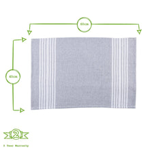 Load image into Gallery viewer, Nicola Spring Turkish Cotton Tea Towel - 60 x 40cm: Grey Stripe
