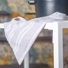 Load image into Gallery viewer, Nicola Spring Turkish Cotton Tea Towel - 60 x 40cm: Grey Stripe
