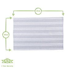 Load image into Gallery viewer, Nicola Spring Turkish Cotton Tea Towel - 60 x 40cm: Grey Stripe
